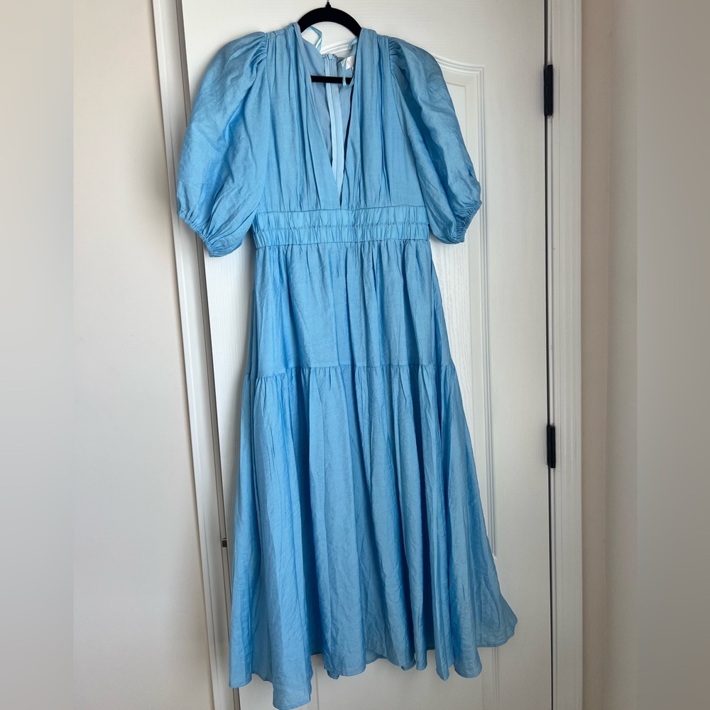 Billy J blue Erin midi dress AU size 12/US size 8